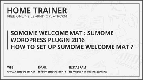 SoMome Welcome Mat : SumoMe WordPress Plugin .
